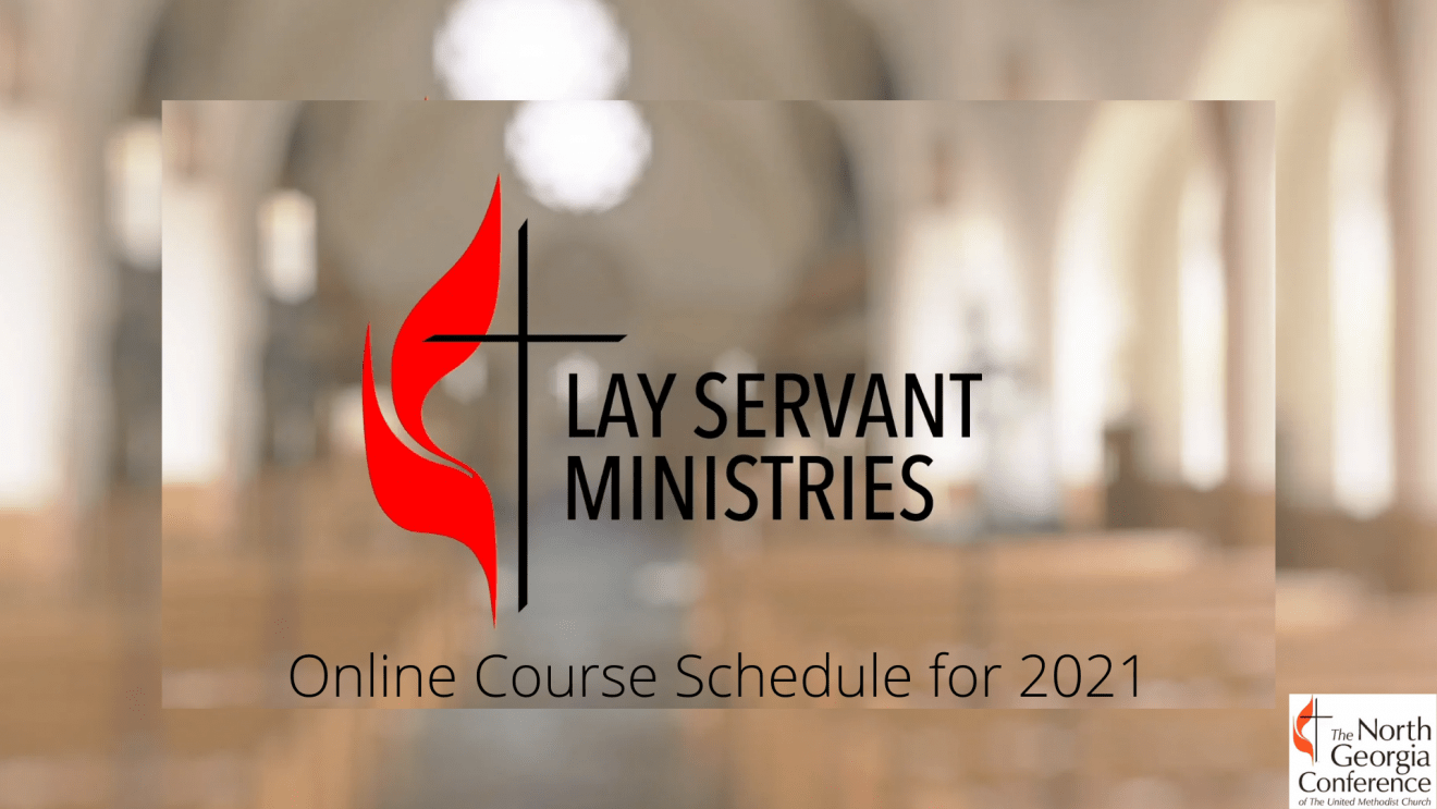 Lay Servant Online Schedule 2021, Cross & Flame, blurry background