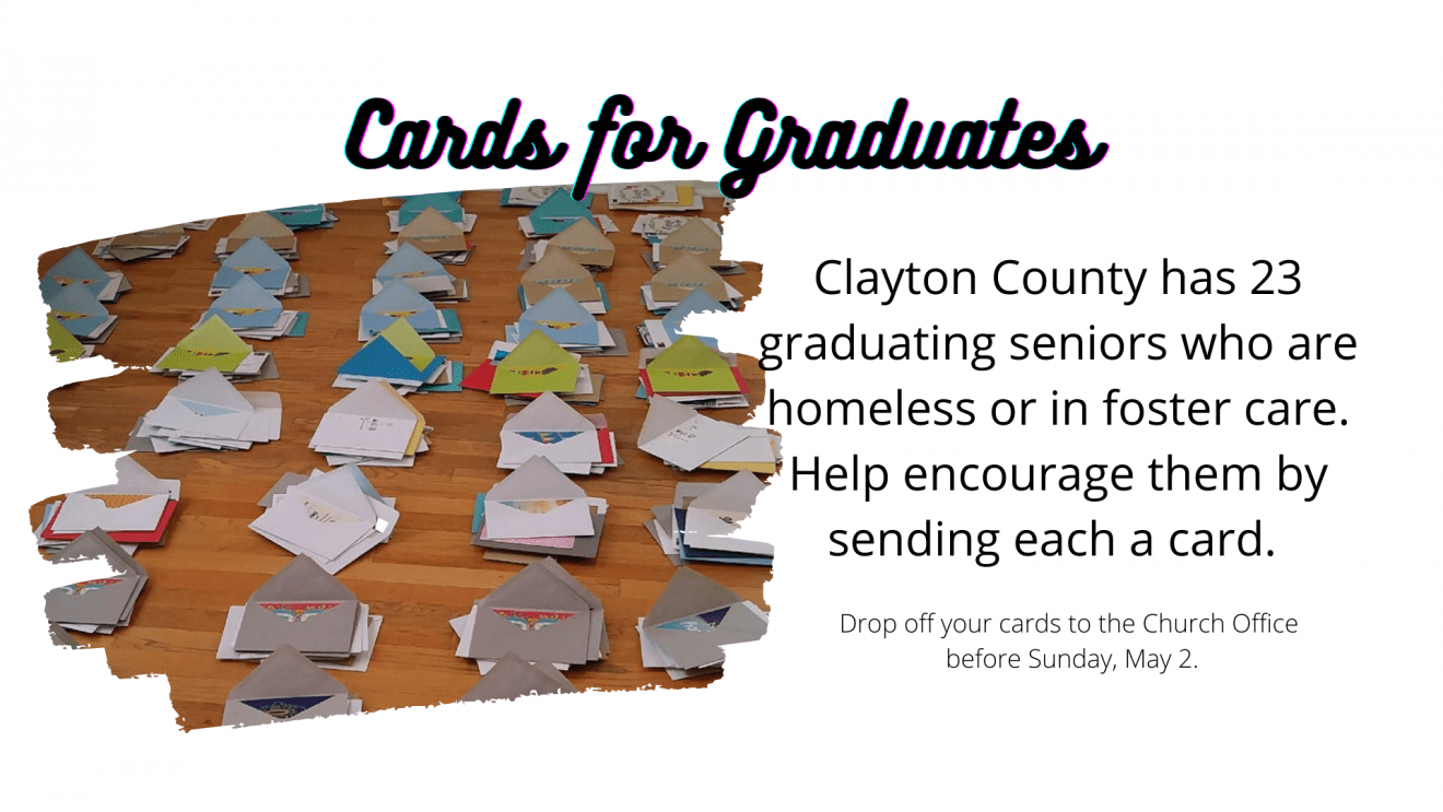 Congrats cards for Homeless and Foster Care Graduates