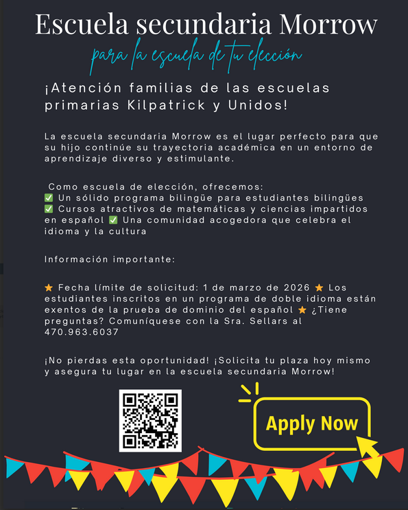 Escuela secundaria Morrow para la escuela de te eleccion