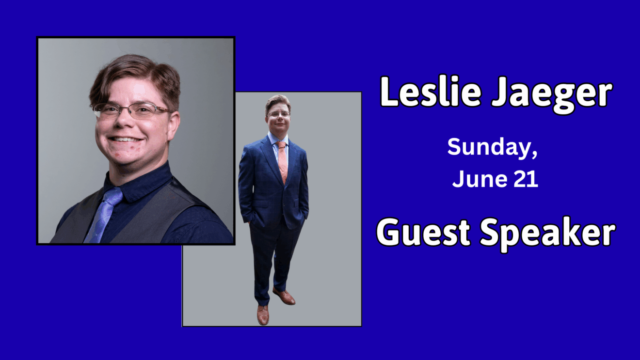 Guest Speaker on June 21: Leslie Jaeger
