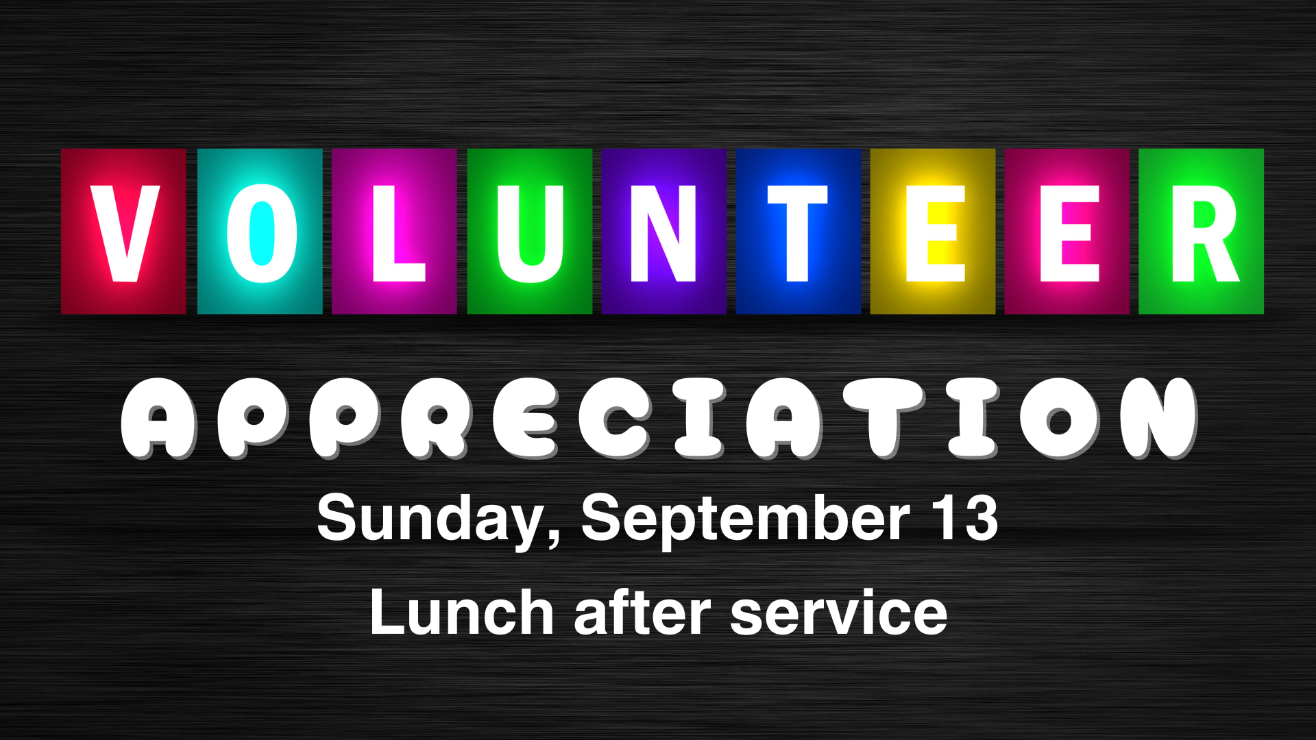We Appreciate YOU! ❤️ Come to Lunch