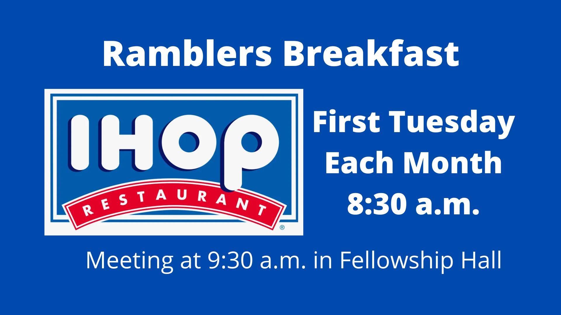 Join Us for Breakfast